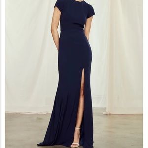 AMSALE NWT Harlee Dress in Black